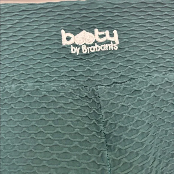 Booty by Brabants Dark Teal Textured Kids Leggings - Picture 6 of 9